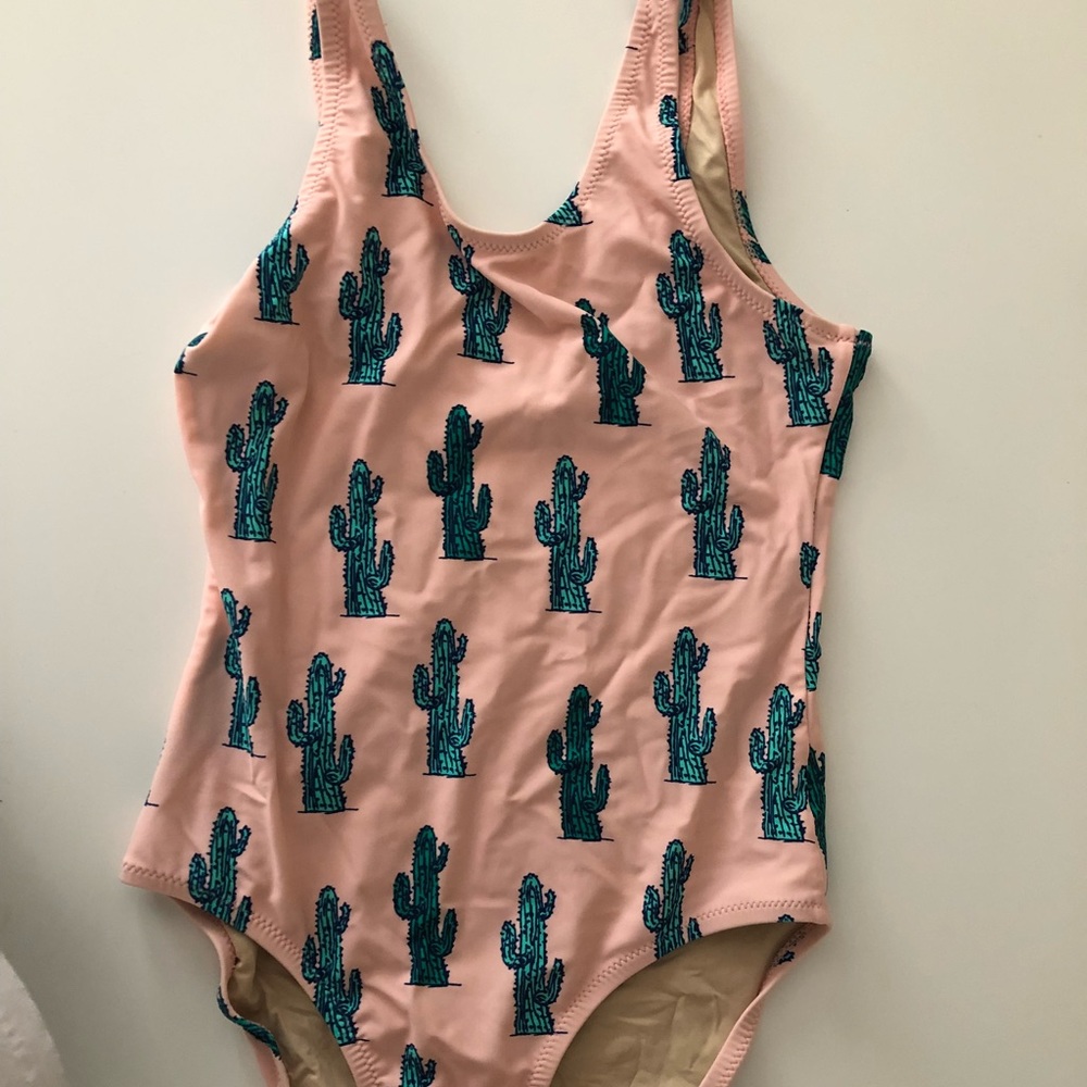 Cactus print one piece